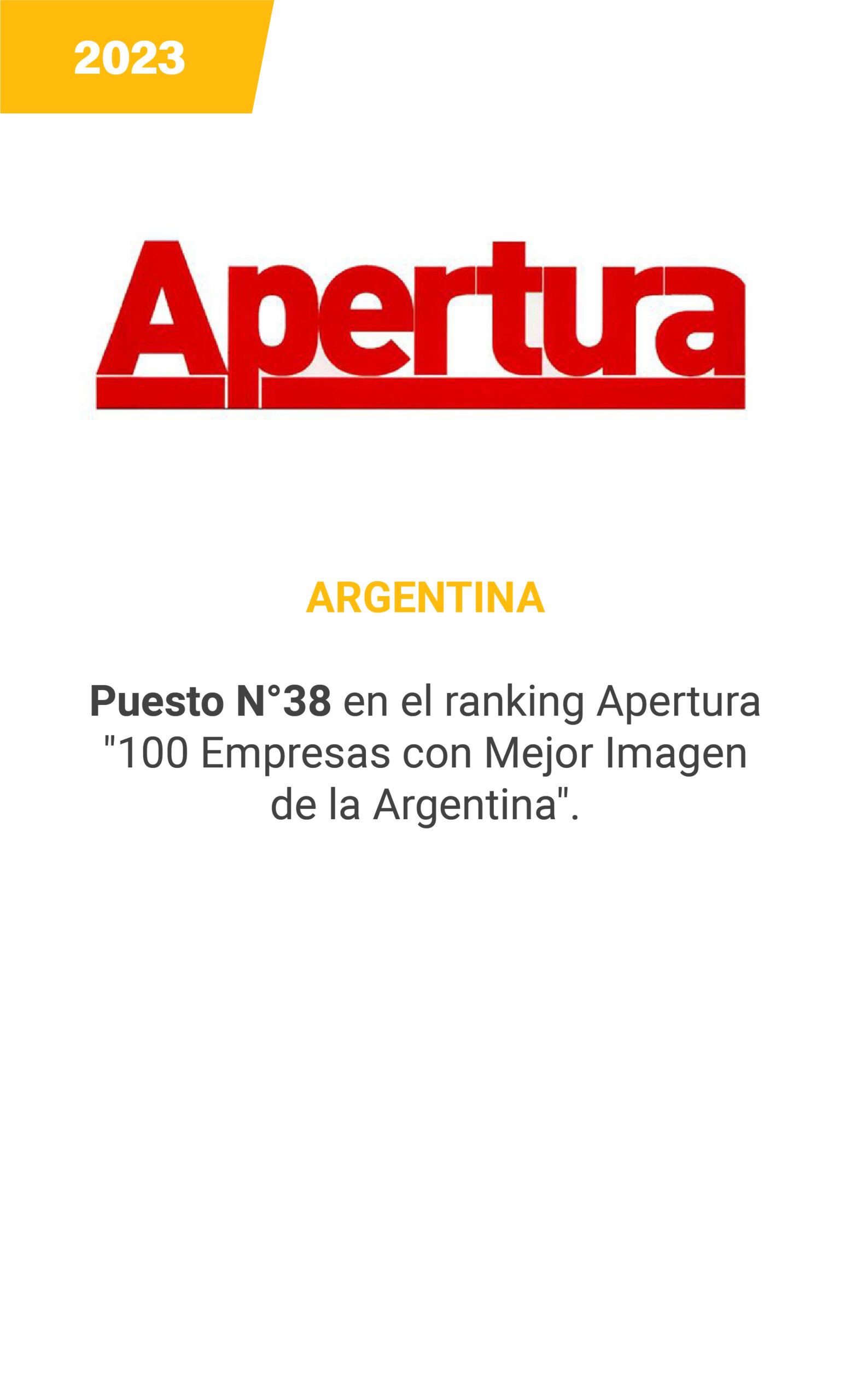 Apertura - Argentina 2023 - mobile