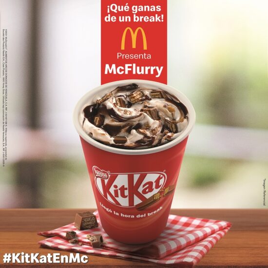 [Venezuela] McDonald’s presenta su nuevo McFlurry KitKat