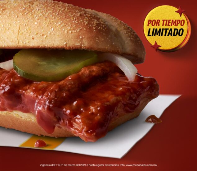 [México] El legendario McRib de McDonald’s se despide de México con ventas récord