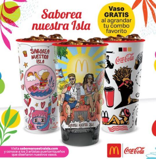 [Puerto Rico] McDonald’s celebra el verano y el arte puertorriqueño con su nueva colección de vasos reusables