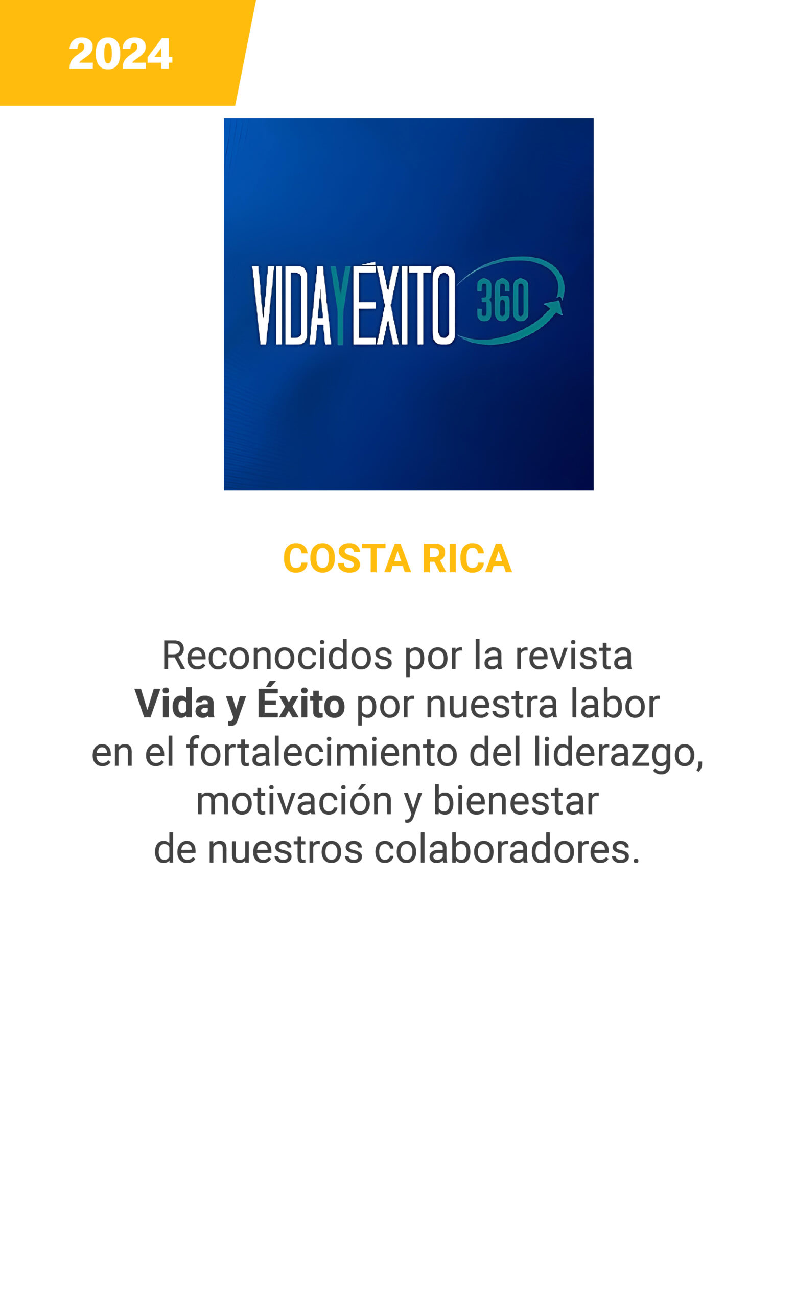 Vida y exito - Costa Rica - 2024 - mobile